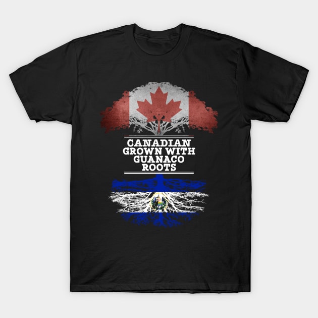 Canadian Grown With Guanaco Roots - Gift for Guanaco With Roots From El Salvador T-Shirt by Country Flags